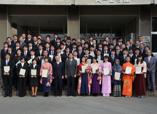 平成26年度卒業論文・修士論文優秀発表者表彰式