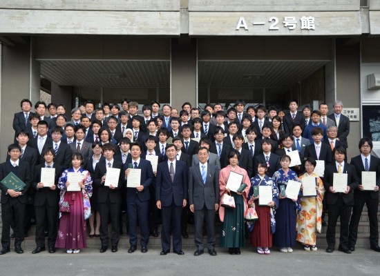 平成27年度卒業論文・修士論文優秀発表者表彰式