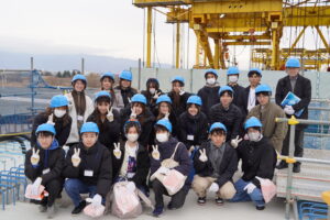 2日目「リニア中央新幹線」釜無川橋梁　新設工事現場